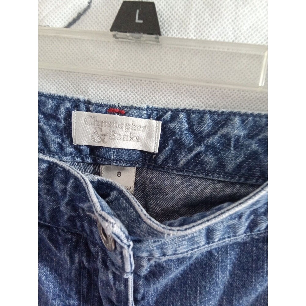 Christopher &Banks Womens Size 8 Capri Cropped Denim - Picture 8 of 12
